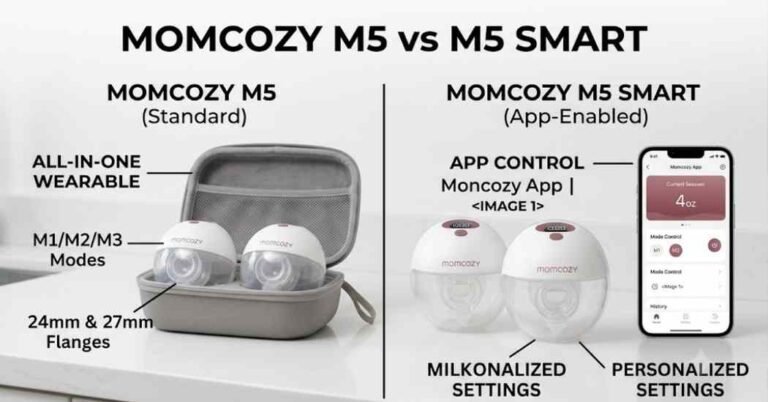 Momcozy M5 vs M5 Smart