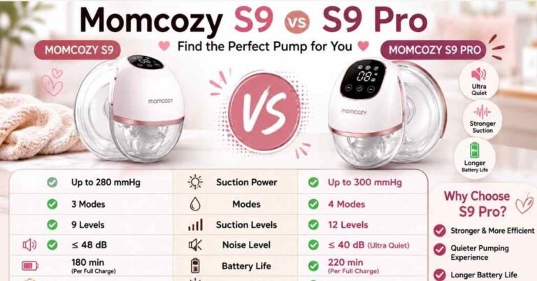 Momcozy S9 vs S9 Pro