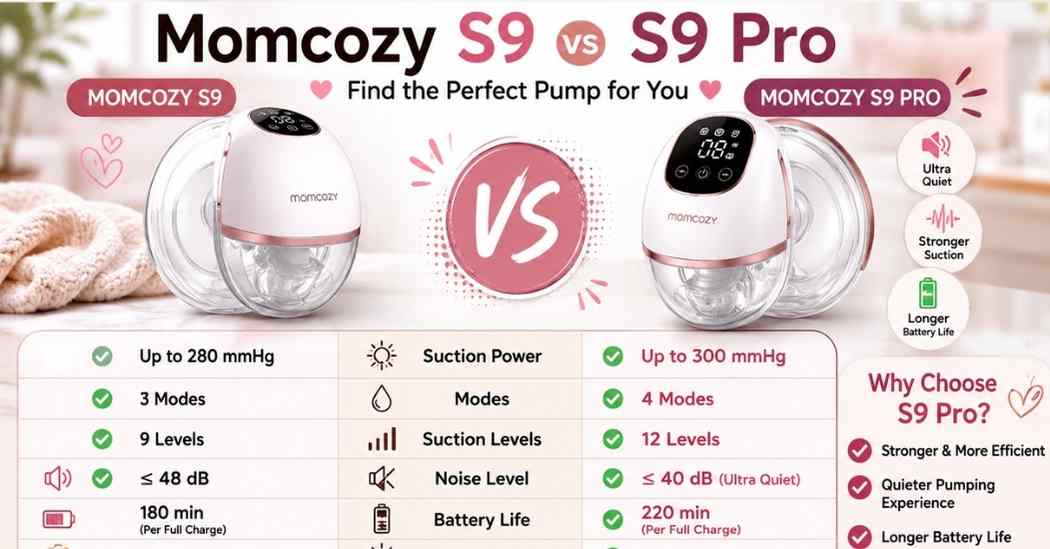 Momcozy S9 vs S9 Pro