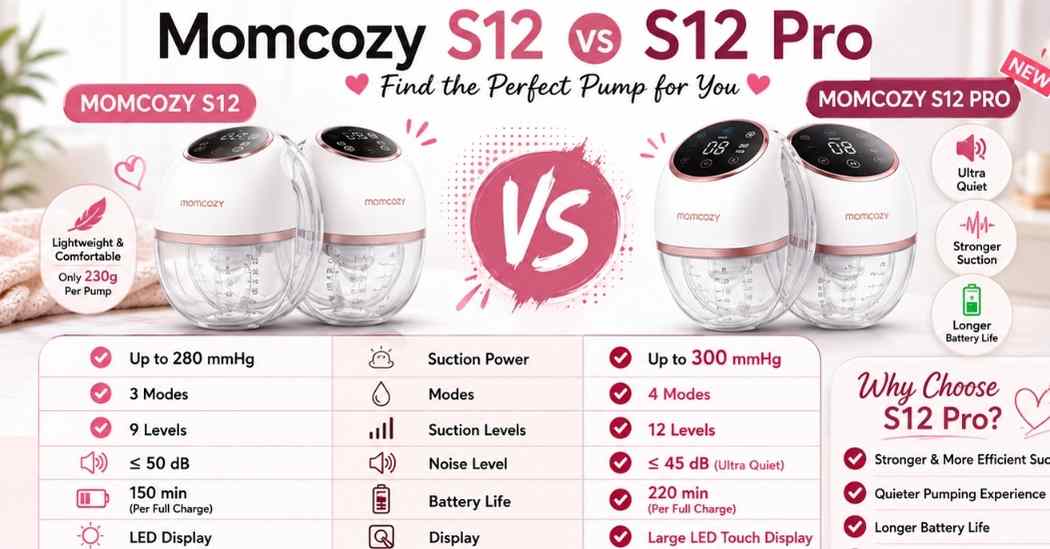 Momcozy S12 vs S12 Pro