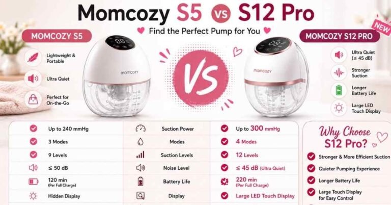 Momcozy S5 vs S12 Pro