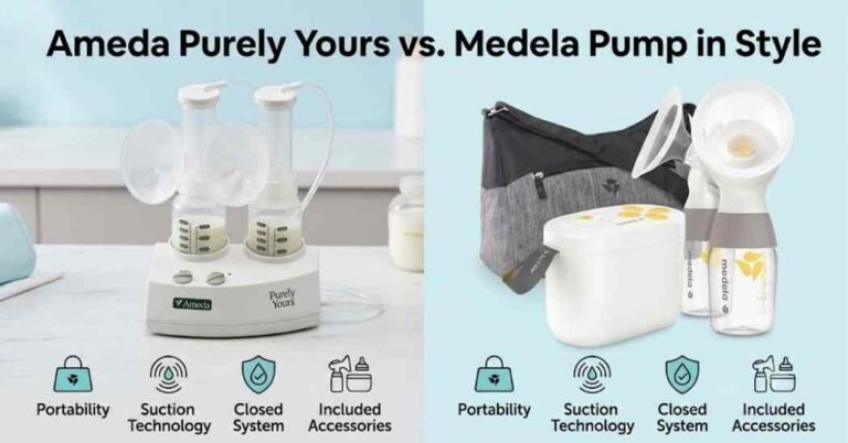 Ameda Purely Yours vs Medela Pump in Style
