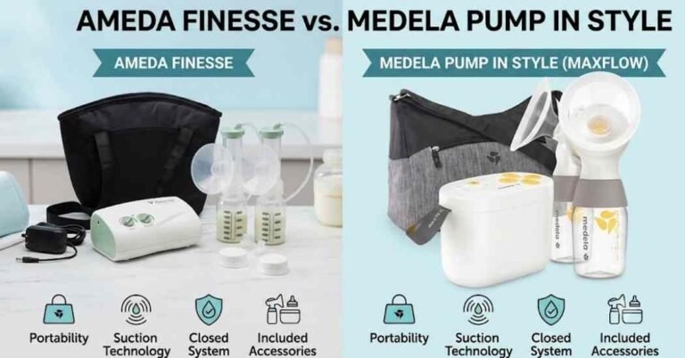 Ameda Finesse vs Medela Pump in Style