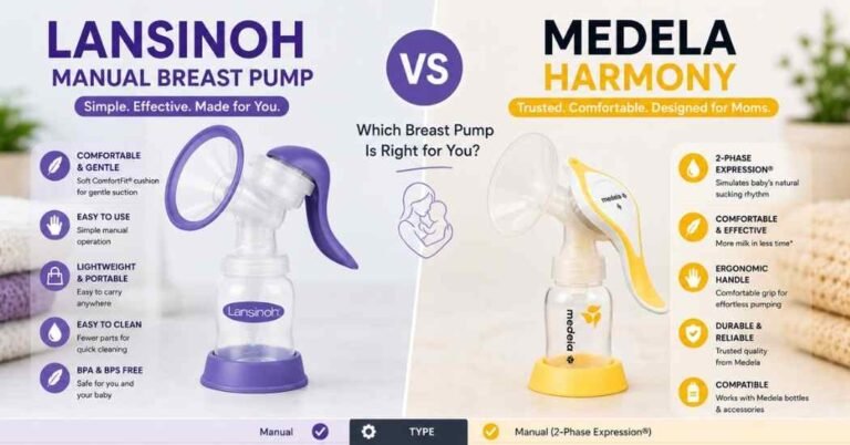 Lansinoh Manual Breast Pump vs Medela Harmony