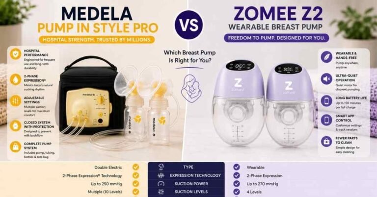 Medela Pump in Style Pro vs Zomee Z2