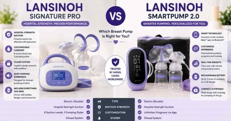 Lansinoh Signature Pro vs Lansinoh Smartpump 2.0