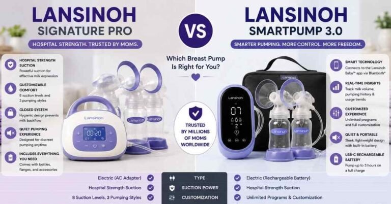 Lansinoh Signature Pro vs Lansinoh Smartpump 3.0