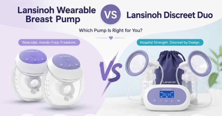 Lansinoh Wearable Breast Pump vs Lansinoh Discreet Duo