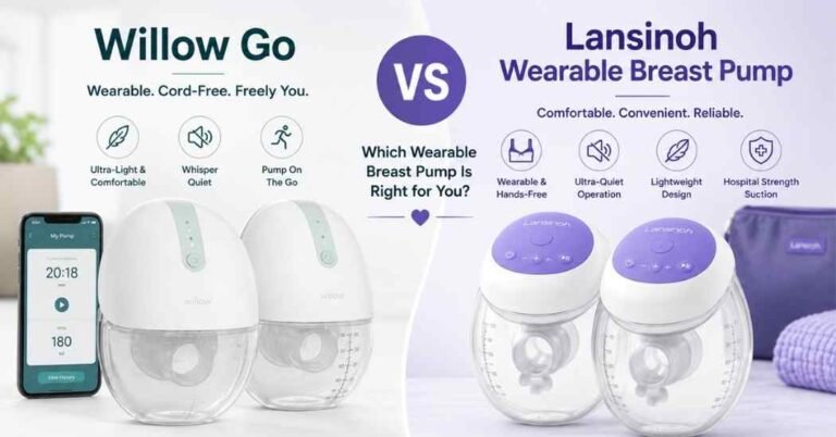Willow Go vs Lansinoh Wearable Breast Pump