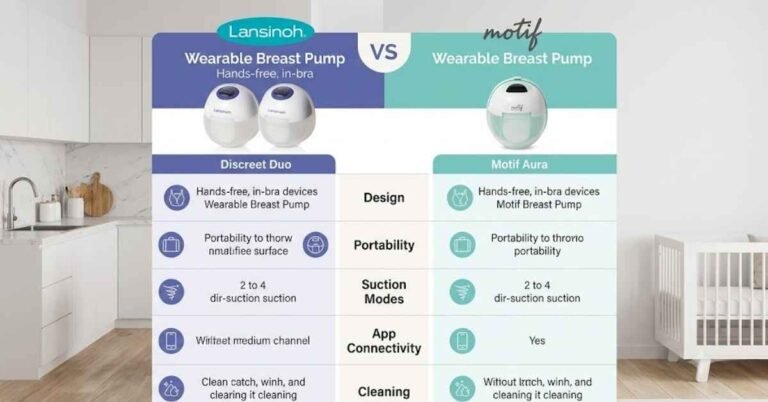 Lansinoh Wearable Breast Pump vs Motif Wearable Breast Pump