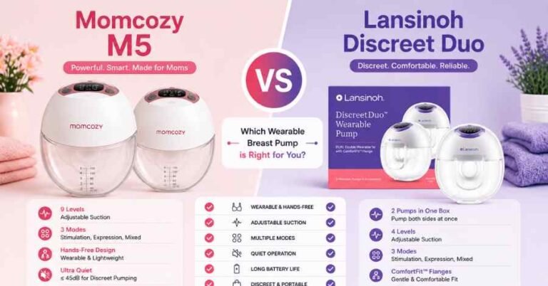 Momcozy M5 vs Lansinoh Discreet Duo
