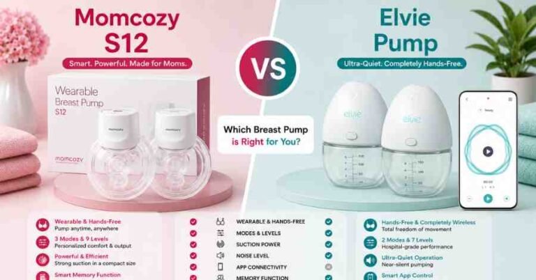Momcozy S12 vs Elvie Pump