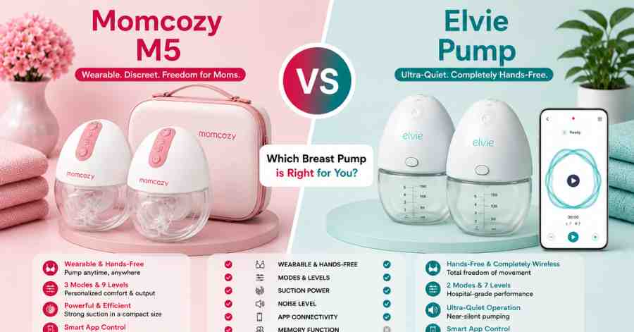 Momcozy M5 vs Elvie Pump