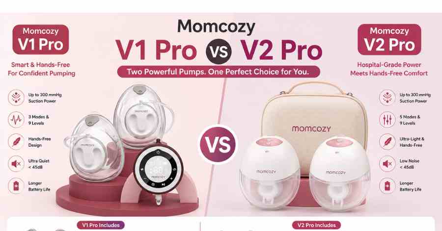 Momcozy V1 Pro vs V2 Pro