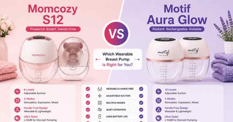 Momcozy S12 vs Motif Aura Glow