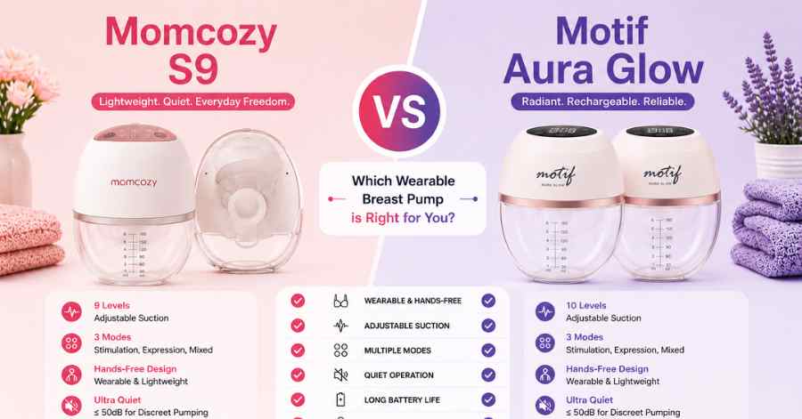Momcozy S9 vs Motif Aura Glow
