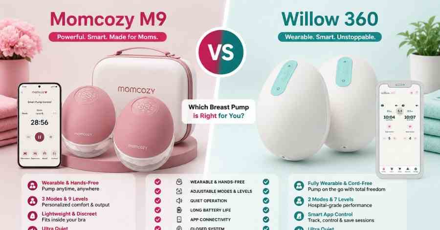 Momcozy M9 vs Willow 360