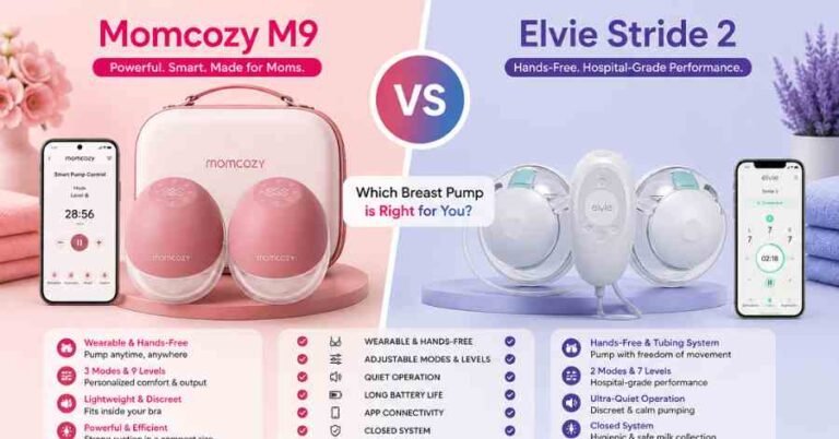Momcozy M9 vs Elvie Stride 2