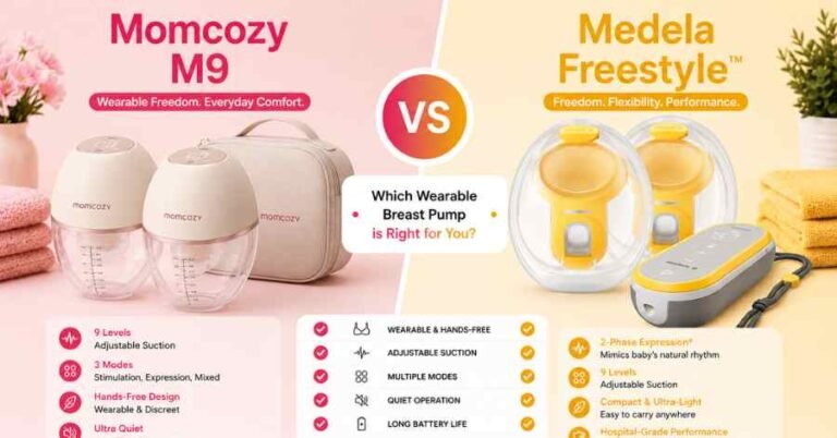 Momcozy M9 vs Medela Freestyle