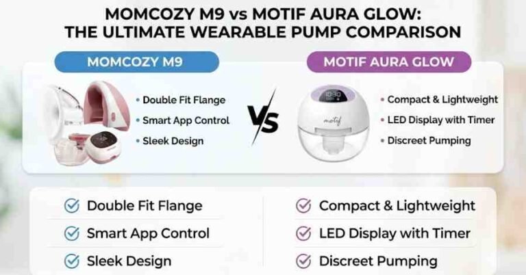 Momcozy M9 vs Motif Aura Glow