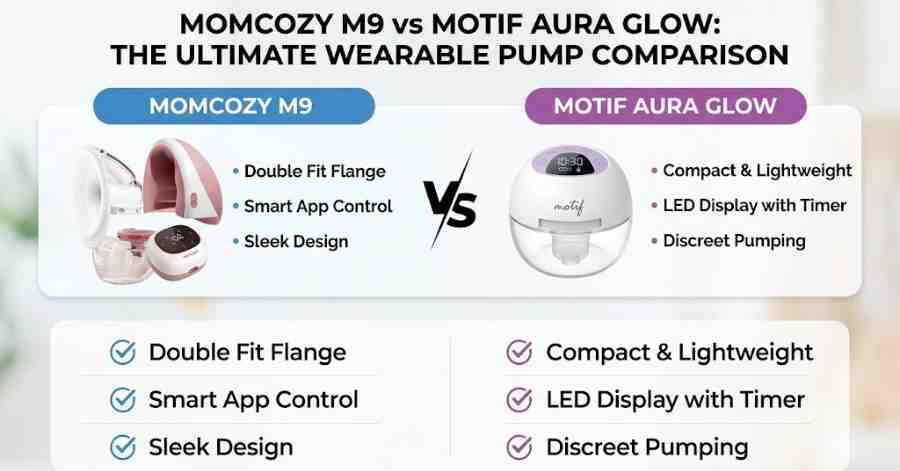 Momcozy M9 vs Motif Aura Glow