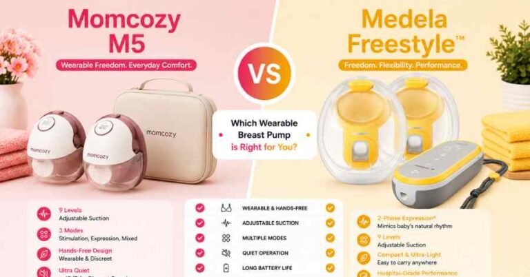 Momcozy M5 vs Medela Freestyle