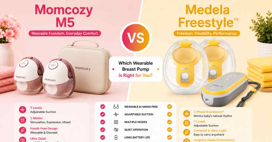 Momcozy M5 vs Medela Freestyle