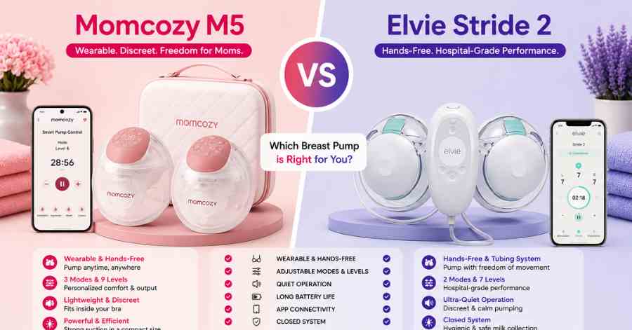Momcozy M5 vs Elvie Stride 2