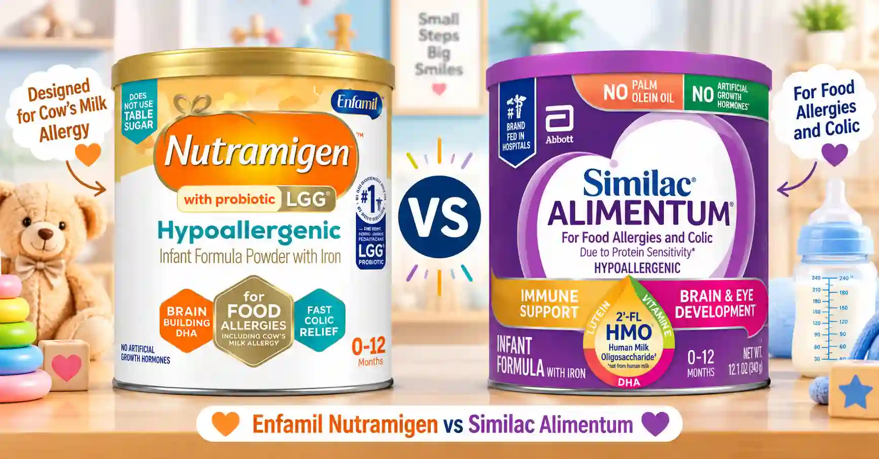 Enfamil Nutramigen vs Similac Alimentum