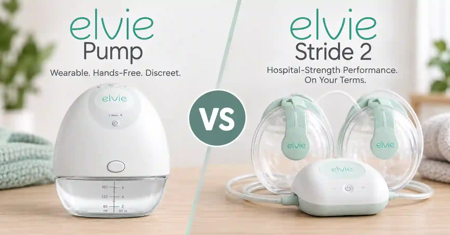 Elvie Pump vs Elvie Stride 2