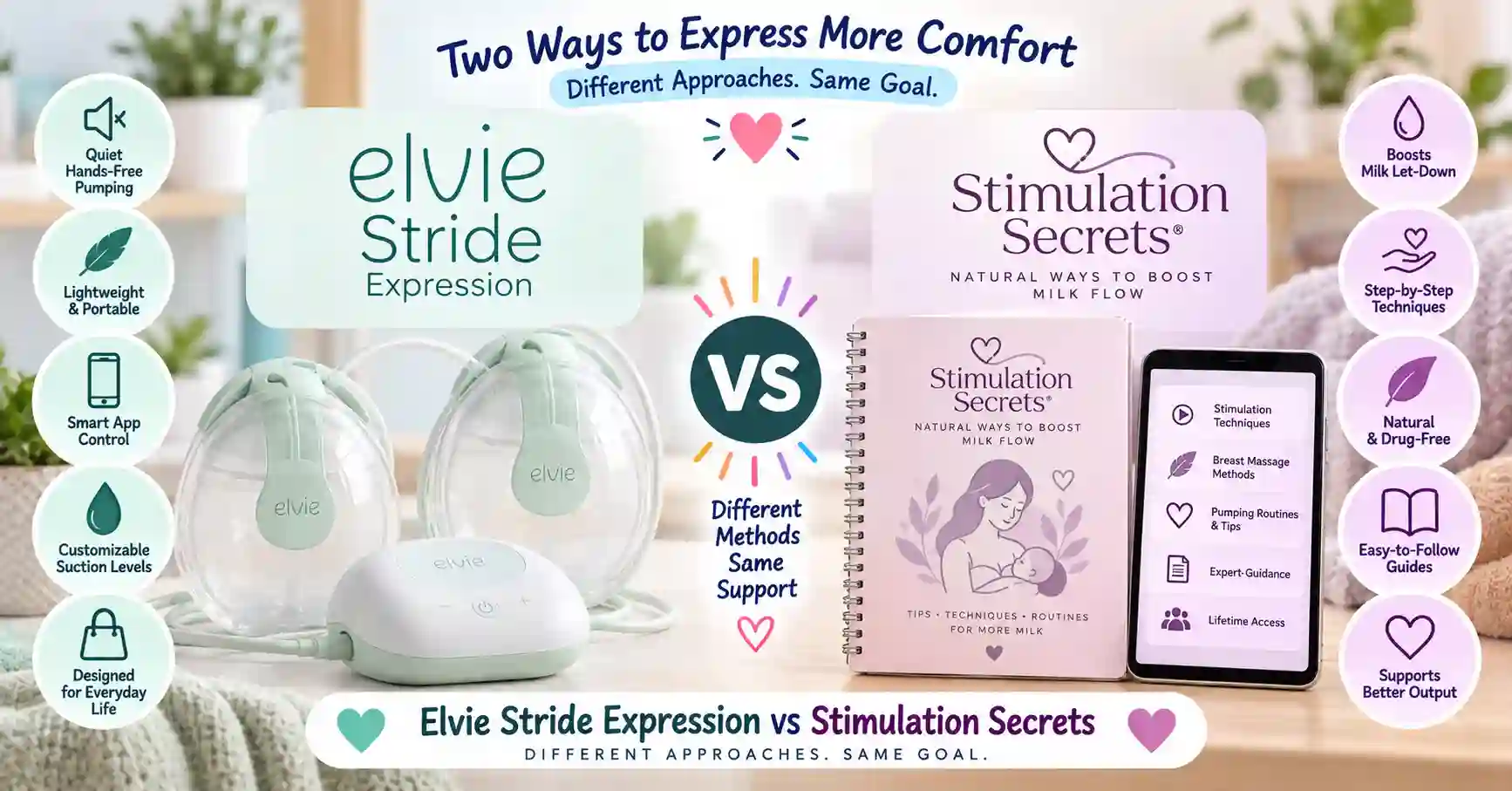 Elvie Stride Expression vs Stimulation Secrets
