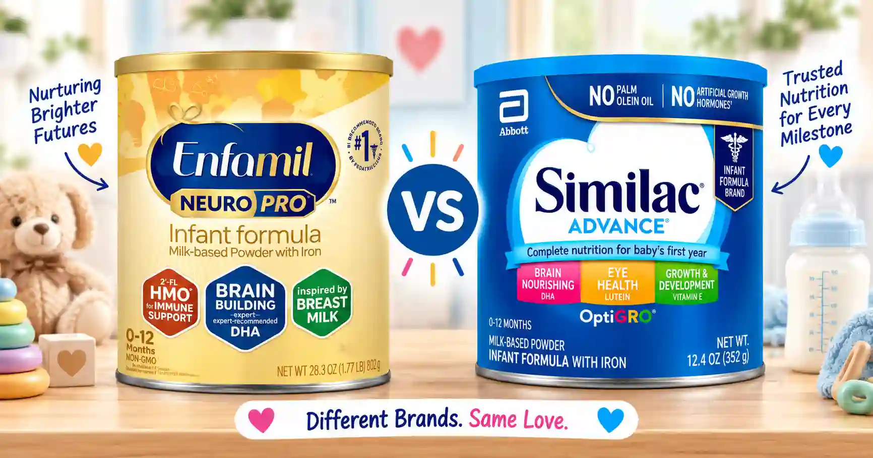 Enfamil NeuroPro vs Similac Advance